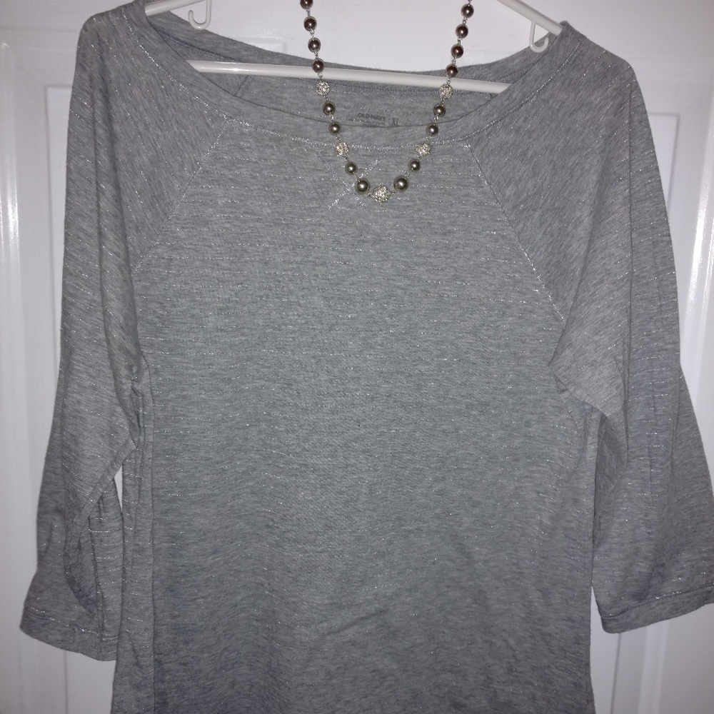 OLD NAVY Top Gray Size XL